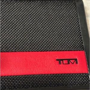 Tumi Black and Red Key & Card Holder
